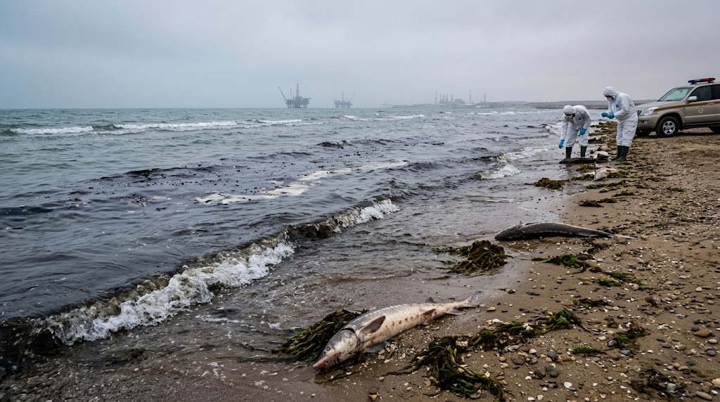 Causes of mass death of sturgeon investigated in Mangistau region