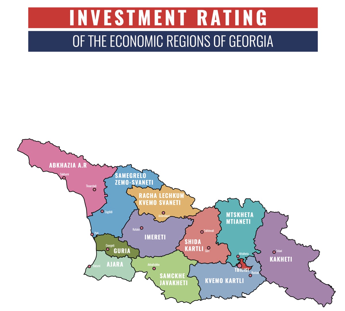 Tbilisi, the investment rating leader among Georgia’s economic regions 