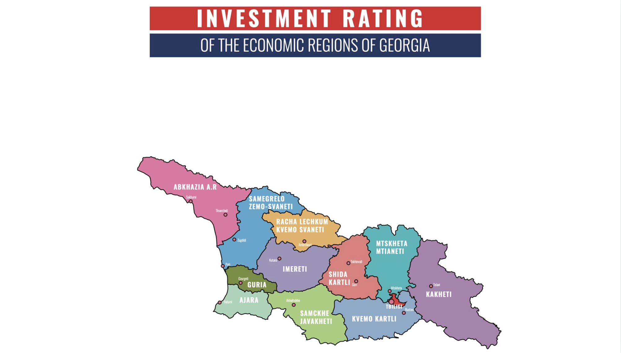 Tbilisi, the investment rating leader among Georgia’s economic regions 